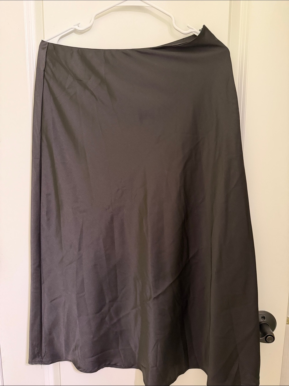 SHEIN Black A-Line Midi Skirt